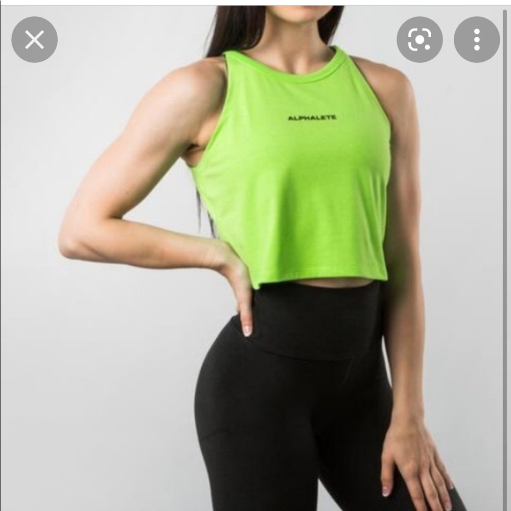 ALPHALETE GREEN TANK TOP